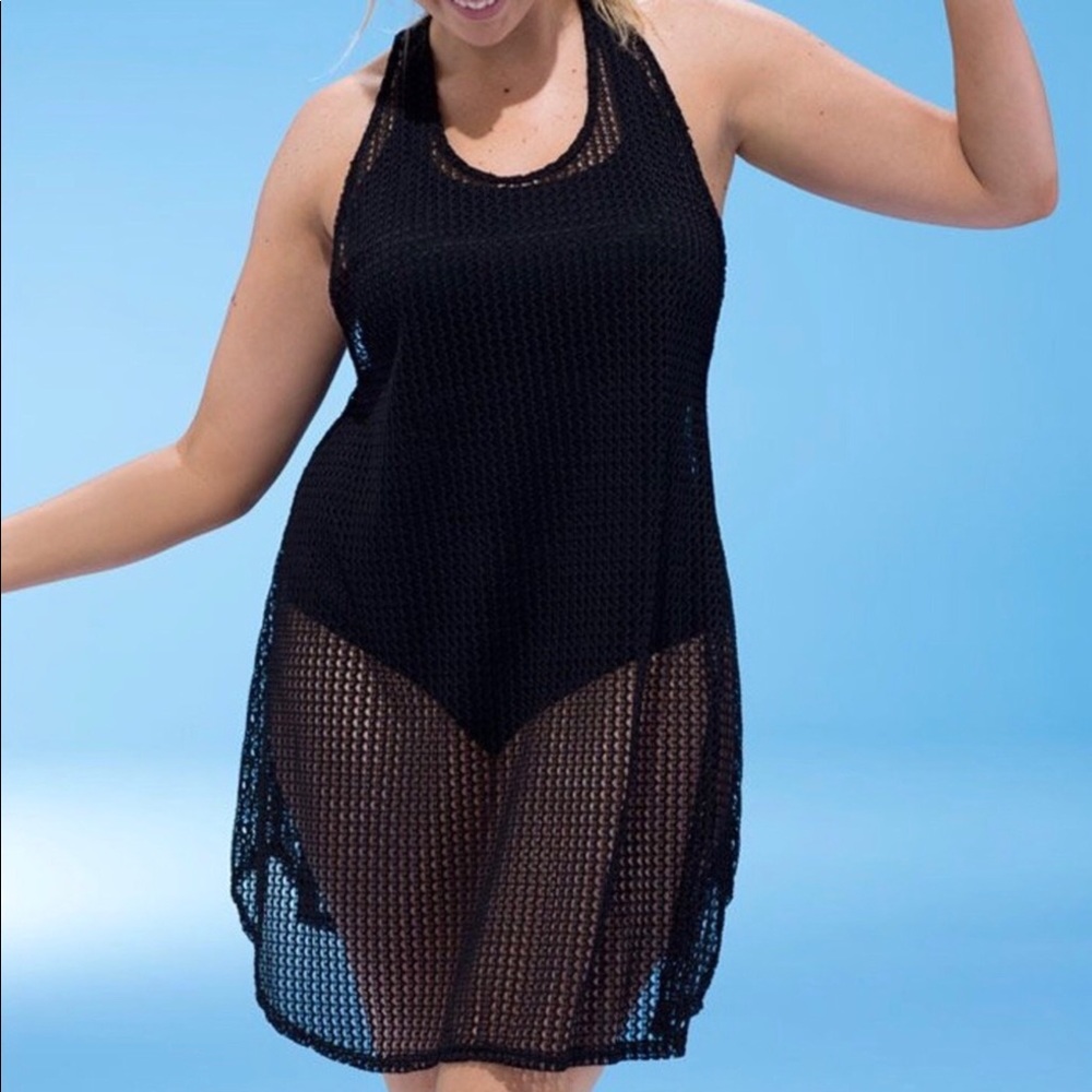 Swimsuitsforall mesh swim coverup